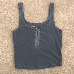 Aeropostale blue crop tank